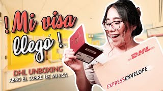 CÓMO RASTREAR LA VISA AMERICANA POR DHL Y COMO RECOGER EL PAQUETE DHL CON VISA DE TURISTA APROBADA [upl. by Dorena]