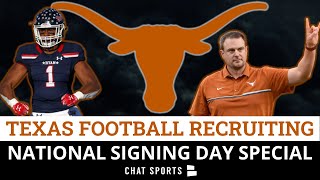 Texas Football 2021 Recruiting Class Inside Tom Herman’s 17 Ranked Class Ft JaTavion Sanders [upl. by Aileme]