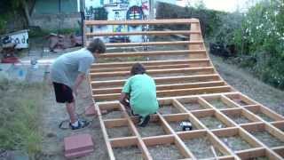 How To Build A BMX Bike Half Pipe [upl. by Lairbag]