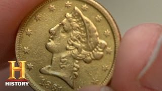 Pawn Stars 1861 Half Eagle Coin  History [upl. by Odette688]