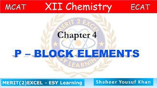 p block elements  MDCAT  ECAT  12 Chemistry  Ch 4  Sindh Board  Quick Revision  by ykSir [upl. by Ayor]