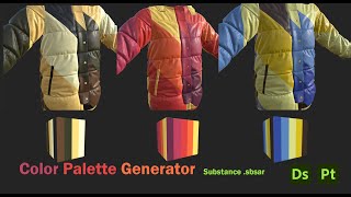 Color Palette Generator in Substance 3D Painter [upl. by Kuo]