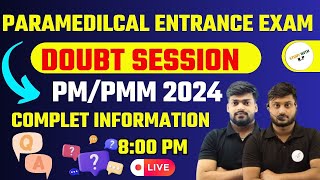 Bihar paramedical Q amp A session 2024  doubt session [upl. by Rairb]