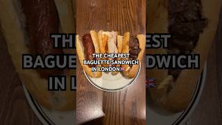 THE CHEAPEST BAGUETTE SANDWICH IN LONDON🇬🇧🥖 baguette food foodie foodlover london shorts [upl. by Brietta277]