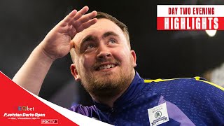 INSANE AVERAGES  Day Two Evening Highlights  2024 Austrian Darts Open [upl. by Liatrice]