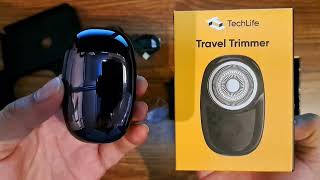 UNBOXING TECHLIFE TRAVEL TRIMMER MODEL TLTT001 5V 2W 600MAH BATTERY IPX7 WATERPROOF  KUAN [upl. by Aissac]