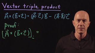 Vector Triple Product  Lecture 10  Vector Calculus for Engineers [upl. by Snehpets]