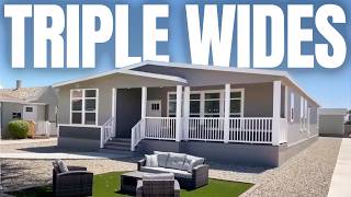 6 INCREDIBLE Triple Wide Mobile Homes  The Ultimate House Tour Pt 2 [upl. by Ecirrehs]