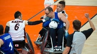 Wheelchair rugby highlights  London 2012 Paralympic Games [upl. by Janaya170]