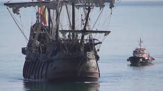 The Arrival Of El Galeon In Brixham 03052018 [upl. by Atirabrab]