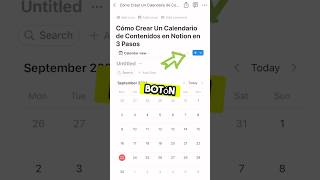 Cómo crear un calendario de contenidos en Notion [upl. by Tehcac184]