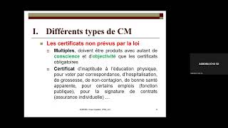 Les certificats médicaux [upl. by Neelyt174]