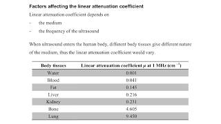 Medical Physics Part 213 Factors affecting attenuation coefficient [upl. by Bashee]