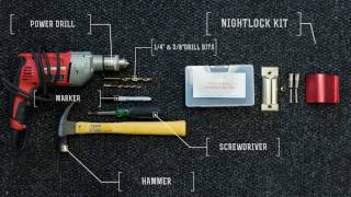 How to Install the Nightlock Lockdown 2 Door Barricade Device [upl. by Gisser]