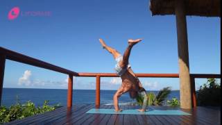 Inspiring Yoga Transitions on a Liforme Travel Mat  Featuring Dylan Werner [upl. by Eelan409]