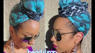 Easy HEAD WRAP Scarf Turban Style Tutorial [upl. by Anor480]