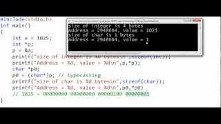 Pointer types pointer arithmetic void pointers [upl. by Dewhurst313]