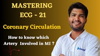 Coronary Circulation  How to identify culprit Artery in MI   ECG  EKG  Electrocardiography [upl. by Kazimir462]