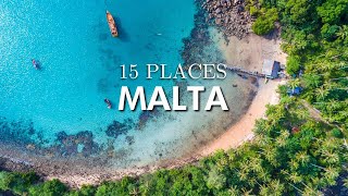 Top 15 Places to Visit in Malta [upl. by Dalpe]