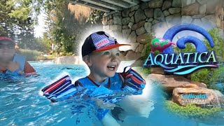 Epic Family Adventure at Aquatica Orlando 2024 Water Slides Fast Lazy River and More [upl. by Hullda]