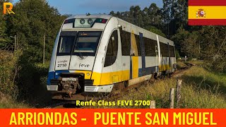 Cab Ride Arriondas  Puente San Miguel Renfe Cercanías Green Spain train drivers view 4K [upl. by Atter]