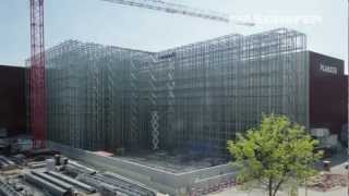 Construction of a Clad Rack High Bay Warehouse in Fast Motion [upl. by Chaffinch533]