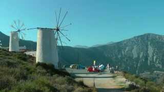 GREECE CRETE KRETA Lassithi plateau Dikti mountains hdvideo [upl. by Durant]