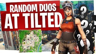 Going Tilted Towers with a Random  Fortnite Random Duos [upl. by Eynobe868]