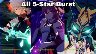 Genshin Impact  All 5Star Burst Animations [upl. by Dnalyk279]