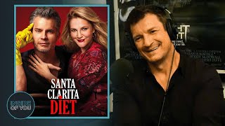 Nathan Fillion talks on set experience with Drew Barrymore amp Timothy Olyphant on Santa Clarita Diet [upl. by Hsirrap]