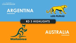 HIGHLIGHTS  ARGENTINA v AUSTRALIA  The Rugby Championship 2024 [upl. by Eenaej]