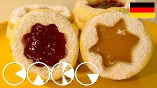 HILDABRÖTCHEN  SPITZBUBEN Weihnachtsplätzchen Rezept [upl. by Eentruok]