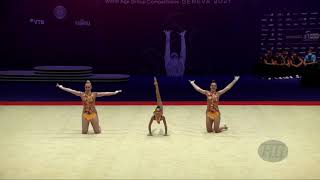 United States of America 2 USA  2021 Acrobatic Worlds Geneva SUI Balance Womens Group [upl. by Anyad556]