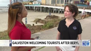 Visit Galveston is welcoming tourist back to the Island and Hurricane Beryl [upl. by Nilrev937]