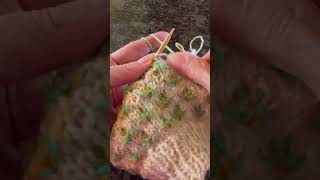 How to knit the Water Lily stitch for the Watery Tart hat [upl. by Fifine533]