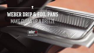 Weber Drip and Foil Pans  Essential for all Grills [upl. by Srednas]