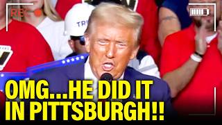 YUCK Trump does SHOCKING ACTS in PA Final Speech [upl. by Ahsienet51]