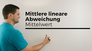 Mittlere lineare Abweichung vom Mittelwert Statistik  Mathe by Daniel Jung [upl. by Ynneh]