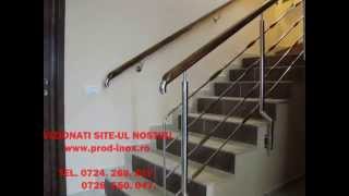 Balustrade Inox Lemn Balustrade Inox Sticla Scari Inox Lemn Copertine Inox [upl. by Hayse]