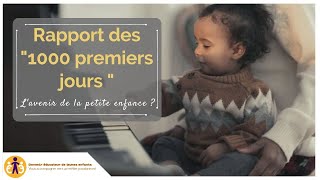 RAPPORT DES 1000 PREMIERS JOURS 📝 le tournant de 2020 pour la petite enfance [upl. by Eedebez]