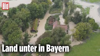 Hochwasser in Bayern Fluten verschlucken ganzes Dorf [upl. by Maxie773]