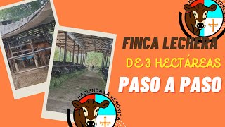 MODELO FINCA LECHERA DE 3 HECTAREAS PASO A PASO [upl. by Salokin]