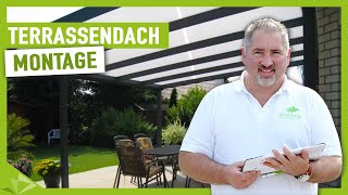 Unglaublich einfache Montage einer Terrassenüberdachung von Ambitop  Ambitop Terrassendach [upl. by Nomal]