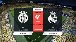 Villarreal vs Real Madrid  Estadio de la Cerámica  202324 La Liga  PES 2021 [upl. by Sonja]