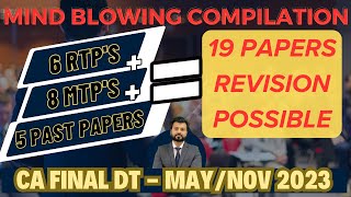 RTP  MTP  PAST PAPERS  LAST DAY REVISION  CA FINAL DT  MAYNOV 2023  By CA Aarish Khan [upl. by Gibbeon818]