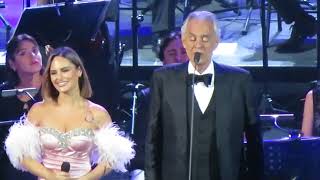 Andrea Bocelli con Pia Toscano  Vivo per Lei Festival Viña del Mar  Chile 2024 [upl. by Allenad888]