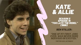 Ben Stiller  KATE amp ALLIE S03E15 Too Late the Rebel 1986 [upl. by Notsej]