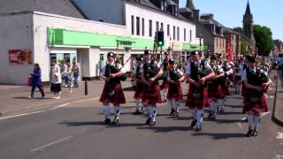 Marching Scottish Pipe Band Cupar Fife Scotland [upl. by Silberman]