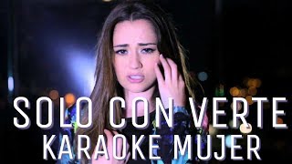 Sólo con verte  Banda MS Carolina Ross cover karaoke [upl. by Reinhart]