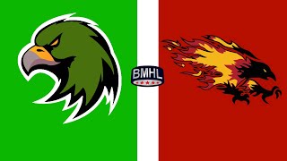 Columbus Greenhawks VS Boston Firebirds BMHL Scrimmage Greenhawks Network [upl. by Ahtiuqal]